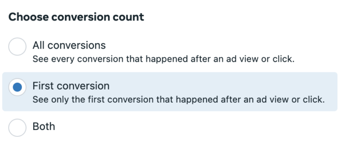 Facebook Ads Conversion Settings
